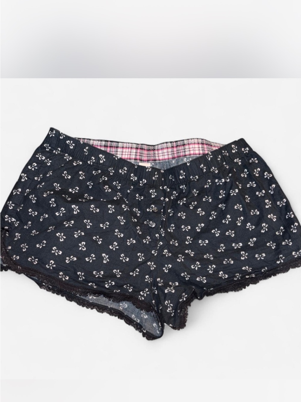 Victorias Secret- Women's Navy Floral Print Sleep Shorts